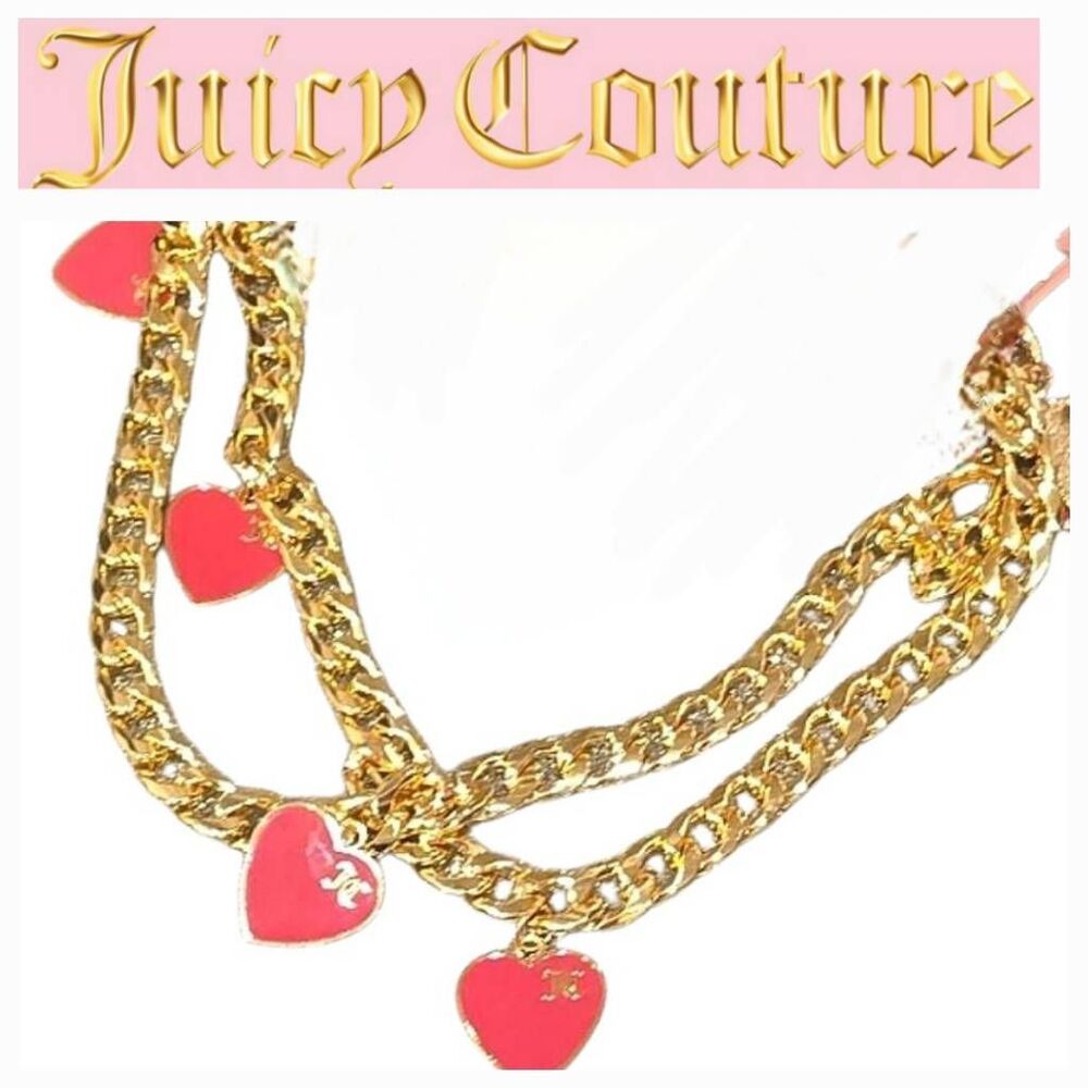 Juicy Couture Heart Chain Link Belt